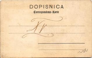 Bosnische Opankenmacher. Land u. Leute in Bosnien u. Herzegovina / Bosnian folklore, Opanak shoemake...