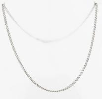 Ezüst(Ag) pancer nyaklánc, jelzett, h: 49 cm, nettó: 9,1 g