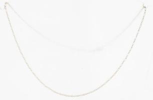 Ezüst(Ag) golyós-glídes nyaklánc, jelzett, h: 40,5 cm, nettó: 2,7 g