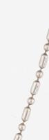 Ezüst(Ag) golyós-glídes nyaklánc, jelzett, h: 40,5 cm, nettó: 2,7 g