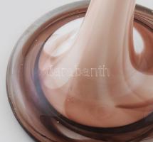 Murano hatalmas művészüveg padlóváza. Jelzés nélkül, m: 78,5 cm /// KIZÁRÓLAG SZEMÉLYES ÁTVÉTEL, NEM...