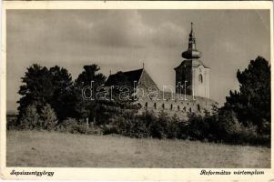 1941 Sepsiszentgyörgy, Sfantu Gheorghe; Református vártemplom / Calvinist castle church (vágott / cut)