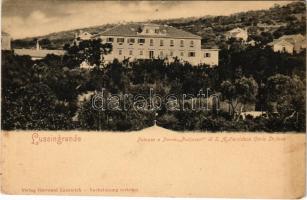 Veli Losinj, Lussingrande; Palazzo e Parco Podjavori di S. A. l&#039;arciduca Carlo Stefano / royal palace and park. Verlag Giovanni Lazzarich (fl)