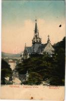 1909 Karlovy Vary, Karlsbad; Englische Kirche / English church (fl)