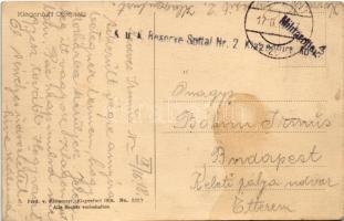 1918 Klagenfurt, Obstplatz / fruit market (EK) + "K.u.k. Reserve Spital Nr. 2. Klagenfurt"