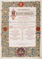 Klasszikus Arany Biblia. [Mintakötet]. Az üdvnek ó- és új-szövetségi történelme rendszeres előadásba...
