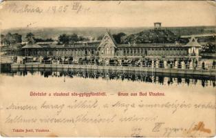 1905 Vízakna, Salzburg, Ocna Sibiului; sós-gyógyfürdő. Takáts Jenő kiadása / spa (fl)