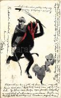 1904 Gruss vom Krampus / Krampusz üdvözlet. F.J.P. S. 180. (EB)