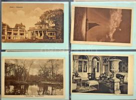 240 db régi főleg külföldi városképes lap képeslap berakó lapokon. Vegyes európai anyag!