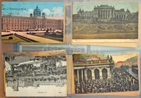 240 db régi főleg külföldi városképes lap képeslap berakó lapokon. Vegyes európai anyag!