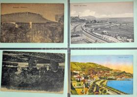 240 db régi főleg külföldi városképes lap képeslap berakó lapokon. Vegyes európai anyag!