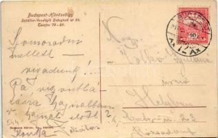 1917 Budapest II. Hűvösvölgy, Schüller Vendéglő, étterem és kávéház, fagylalt és jegeskávé. Hidegkút...