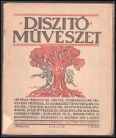 1914 A Díszítő Művészet I. évfolyamának 1. füzete, mellékletekkel, sérült