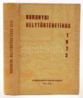 Szita László (szerk.): Baranyai helytörténetírás 1973. Pécs, 1973, Baranyai Megyei Levéltár. Kiadói kartonált kötés, jó állapotban.