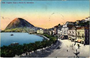 Lugano, Quai e Monte S. Salvatore / quay (fl)