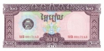 Kambodzsa 28db klf modern bankjegy T:I