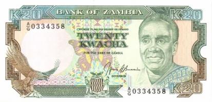 Zambia 8db klf modern bankjegy T:I