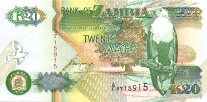 Zambia 8db klf modern bankjegy T:I