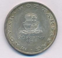 1948. 20Ft Ag "Táncsics" T:AU patina
Adamo EM3