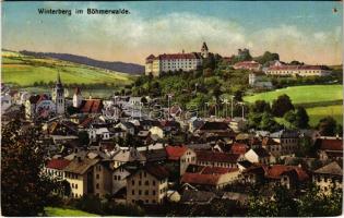 1916 Vimperk, Winterberg im Böhmerwalde; (cut)