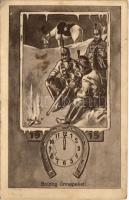 1914 Boldog ünnepeket! 1915. Osztrák-magyar katonai újévi üdvözlet / WWI K.u.k. military New Year greeting (EK)