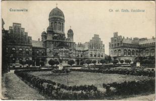 1918 Chernivtsi, Czernowitz, Cernauti, Csernyivci (Bukovina, Bucovina, Bukowina); Gr. or. Erzb. Residenz / Orthodox archbishop&#039;s residence (EK)