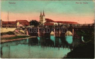 Ipolyság, Sahy; Ipoly híd, templom / bridge, church - tévesen Tarnów (Lengyelország) felirattal