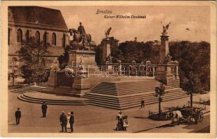 1912 Wroclaw, Breslau; Kaiser-Wilhelm-Denkmal / monument (EK)