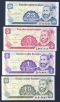 Nicaragua 4db klf modern bankjegy T:I
