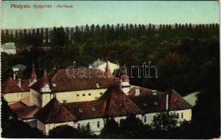 1911 Pöstyén, Piestany; Gyógyház / Kurhaus / spa - képeslapfüzetből / from postcard booklet