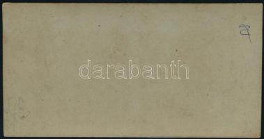 cca 1870-1880 Cipőt kötő hölgy, finom erotikus sztereófotó, kézzel színezett, 8,5×17,5 cm