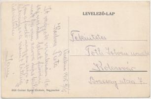 1915 Vízakna, Salzburg, Ocna Sibiului; Restauration Johann Gündisch / Gündisch János vendéglője, étt...