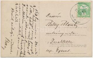 1913 Dés, Dej; Dés vidéki árvíz, elárasztott vasútállomás / flood, flooded railway station. photo