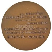 1958. "Fazola Henrik Emlékérem" bronz emlékérem (70mm) T:AU