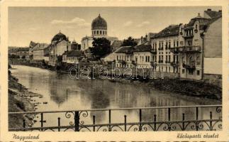 Nagyvárad the River Kőrös with synagogue