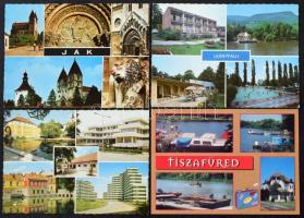 Kb. 200 db MODERN magyar város képeslap / Cca. 200 modern Hungarian town-view postcards