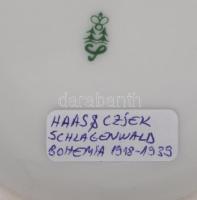 Schlaggenwald Haas & Czjzek geometrikus formavilágú váza, 1945 körül, jelzett, hibátlan, m: 22 c...