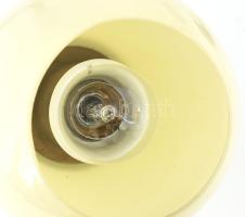 Art deco falilámpa pár, tejüveg búrákkal. cca 1930/40, 20x19 cm