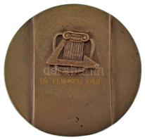 DN "Építőipari Tudományos Egyesület - Alpár Érem Alapítva 1958" kétoldalas, öntött bronz e...