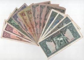 13db-os vegyes pengő bankjegy tétel T:F