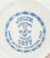 Julien Rörstrand 4 darab dísztányér, 1978-1980, eredeti dobozokban