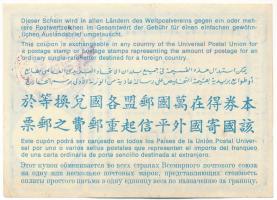 Amerikai Egyesült Államok 1970. 15c "UPU Nemzetközi Válaszdíjszelvény" vízjeles papíron, p...