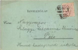 1898 (Vorläufer) Budapest XIV. Ős-Budavár, Kimenet este. L. 30. (EK)