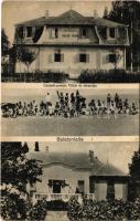 1928 Balatonlelle, Családi Pensió villái és strandja. Somogyi felvétele