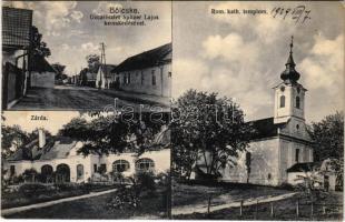 1929 Bölcske, utca, Római katolikus templom, zárda, Spitzer Lajos üzlete