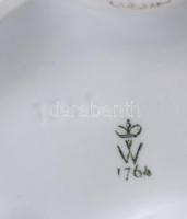 Wallendorf amazon, ló hiányos, jelzett, 26x22 cm