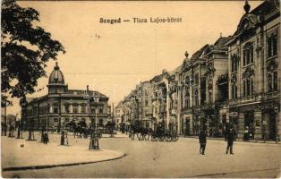 1918 Szeged, Tisza Lajos körút, Markovics Lajos üzlete. Grünwald Herman kiadása (EK)