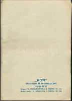 cca 1940 MOVE légoltalmi és felszerelési Kft. gázvédelmi eszközök reklám katalógus képekkel, egy kis...