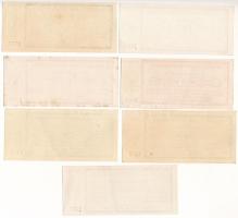 Székesfehérvár ~1920. 20f + 30f + 50f + 1K + 2K + 5K + 10K "Világítási és Vízmű Részvénytársasá...