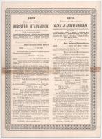 Budapest 1873. "Öt évre szóló hatszázalékos Magyar Királyi Kincstári Utalványok" ideiglene...